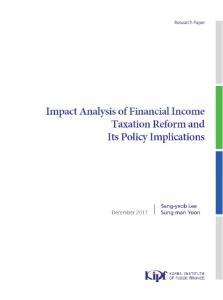 Impact Analysis of Financial Income Taxation Reform and Its Policy Implications